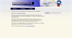 Desktop Screenshot of forextradingclub.de