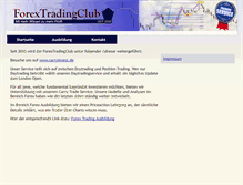 Tablet Screenshot of forextradingclub.de